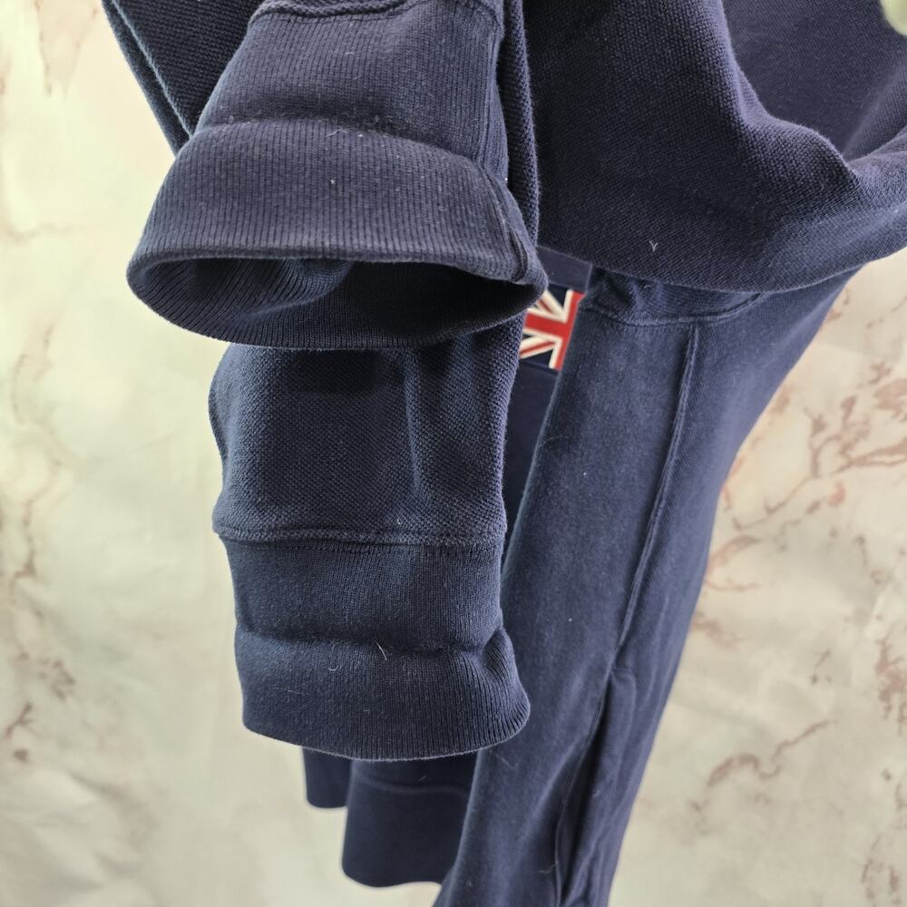 Vintage Polo Ralph Lauren Sweater Mens XL Cardigan Blue Great Britain Big Pony - Picture 9 of 14